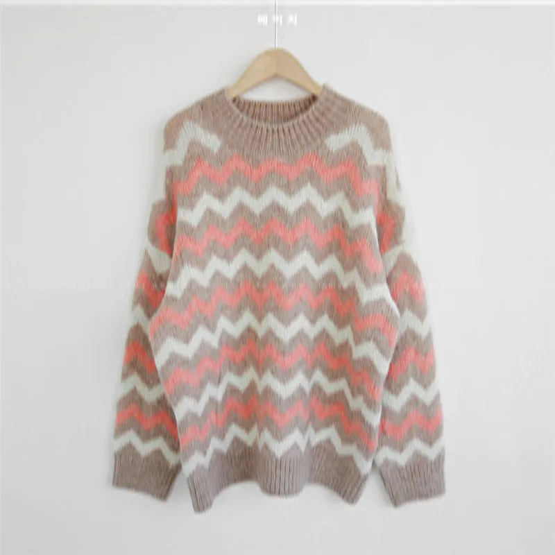 2020 new winter sweater for ladies striped simple elegant fashion mohair warm comfort sweater elegant special aesthetic sweater
2020 new winter sweater for ladies striped simple elegant fashion mohair warm comfort sweater elegant special aesthetic sweater