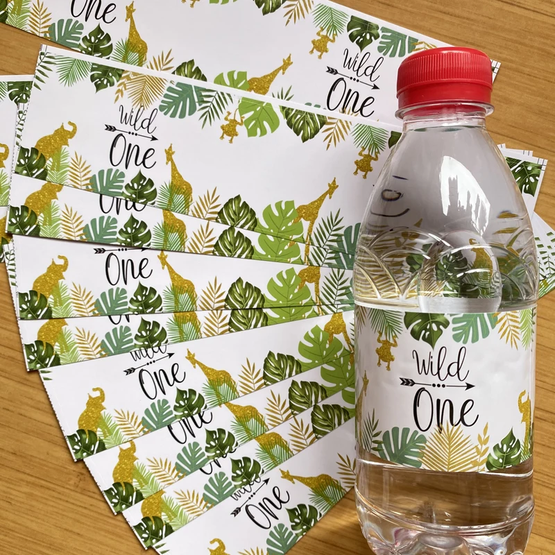 12pcs Wild One Stickers Jungle Safari Birthday Mineral Water Bottle Label Stickes Wild One Baby Shower 1th Birthday Party Suppli
12pcs Wild One Stickers Jungle Safari Birthday Mineral Water Bottle Label Stickes Wild One Baby Shower 1th Birthday Party Suppli