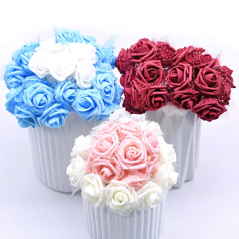 30pcs 4cm Artificial Flower Lace Mini PE Foam Roses Fake Flowers Wedding Bridal Bouquet Home Party Decoration DIY Garlands Craft
30pcs 4cm Artificial Flower Lace Mini PE Foam Roses Fake Flowers Wedding Bridal Bouquet Home Party Decoration DIY Garlands Craft