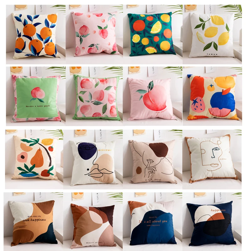 Double-Sided Printing Throw Pillow Cover Fruit Tropical Leaf Abstract Art Pillowcase 45*45cm For Home Car Cushion Cover Decor
Double-Sided Printing Throw Pillow Cover Fruit Tropical Leaf Abstract Art Pillowcase 45*45cm For Home Car Cushion Cover Decor