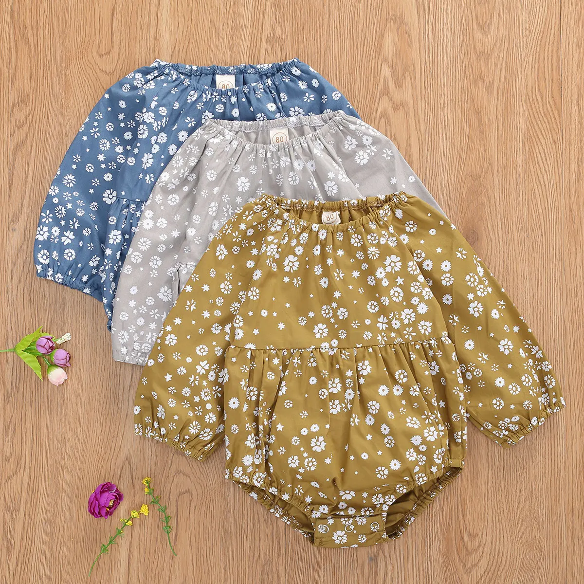 Toddler Baby Floral Outfit Elastic Long Sleeve Bodysuit Newborn Babies Daisy Bodysuits 2020 New Fashion One-piece Jumpsuit
Toddler Baby Floral Outfit Elastic Long Sleeve Bodysuit Newborn Babies Daisy Bodysuits 2020 New Fashion One-piece Jumpsuit