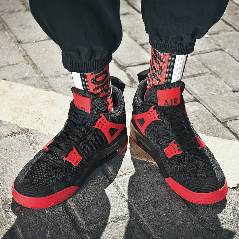 New men's flying woven air cushion basketball shoes casual breathable lightweight basketball shoes cultural shoes sneakers
New men's flying woven air cushion basketball shoes casual breathable lightweight basketball shoes cultural shoes sneakers