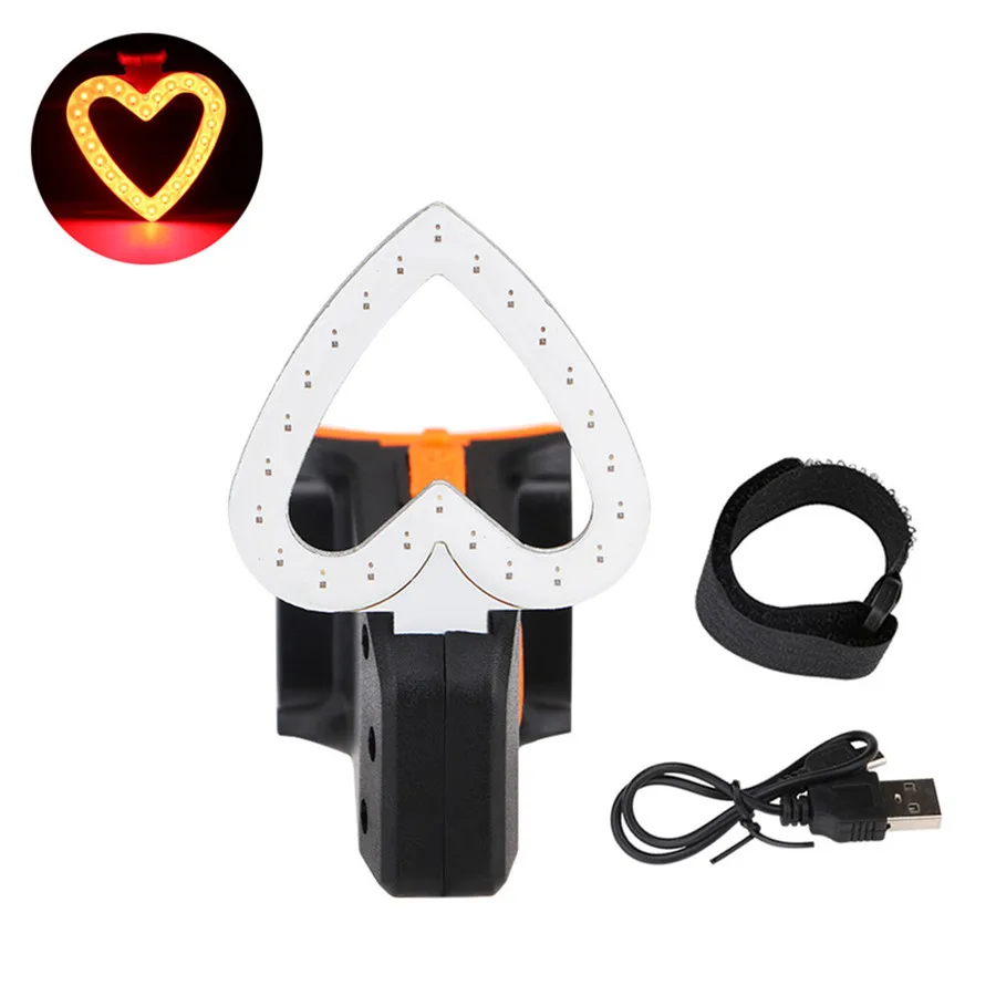 Powerful bike lights USB charging bicycle tail light waterproof LED night warning safety smart lampka rowerowa 35A5 | Спорт и
