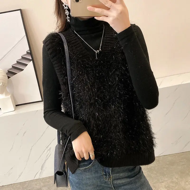 2022Spring and Autumn New Fashion V-neck Vest Korean Style Loose Casual Cardigan Knitted Student Solid Color Top Ladies
2022Spring and Autumn New Fashion V-neck Vest Korean Style Loose Casual Cardigan Knitted Student Solid Color Top Ladies