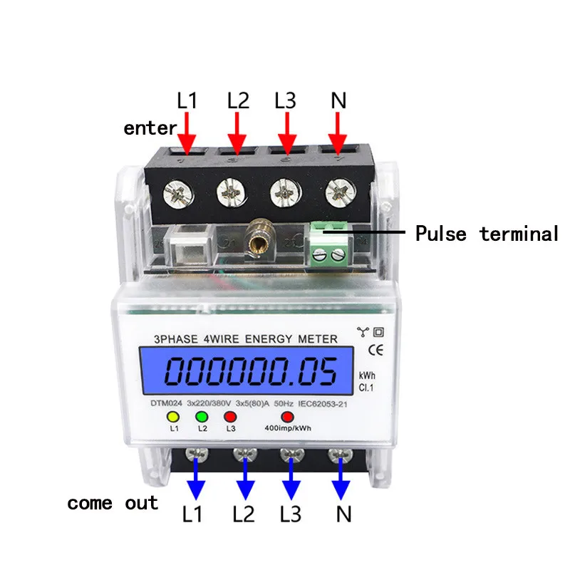 Din Rail 220/380V 5-80A 3 Phase 4 Wire Electronic Watt Power Energy Meter Wattmeter KWh LCD Backlight Display Electric Meter
Din Rail 220/380V 5-80A 3 Phase 4 Wire Electronic Watt Power Energy Meter Wattmeter KWh LCD Backlight Display Electric Meter