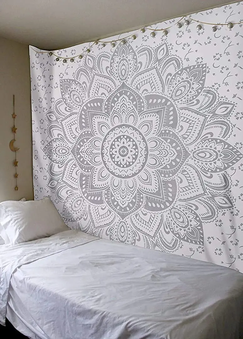Popular Handicrafts The Passion Silver Ombre Tapestry Wall hanging Indian Mandala Wall Art, Hippie Wall Hanging tapestries
Popular Handicrafts The Passion Silver Ombre Tapestry Wall hanging Indian Mandala Wall Art, Hippie Wall Hanging tapestries