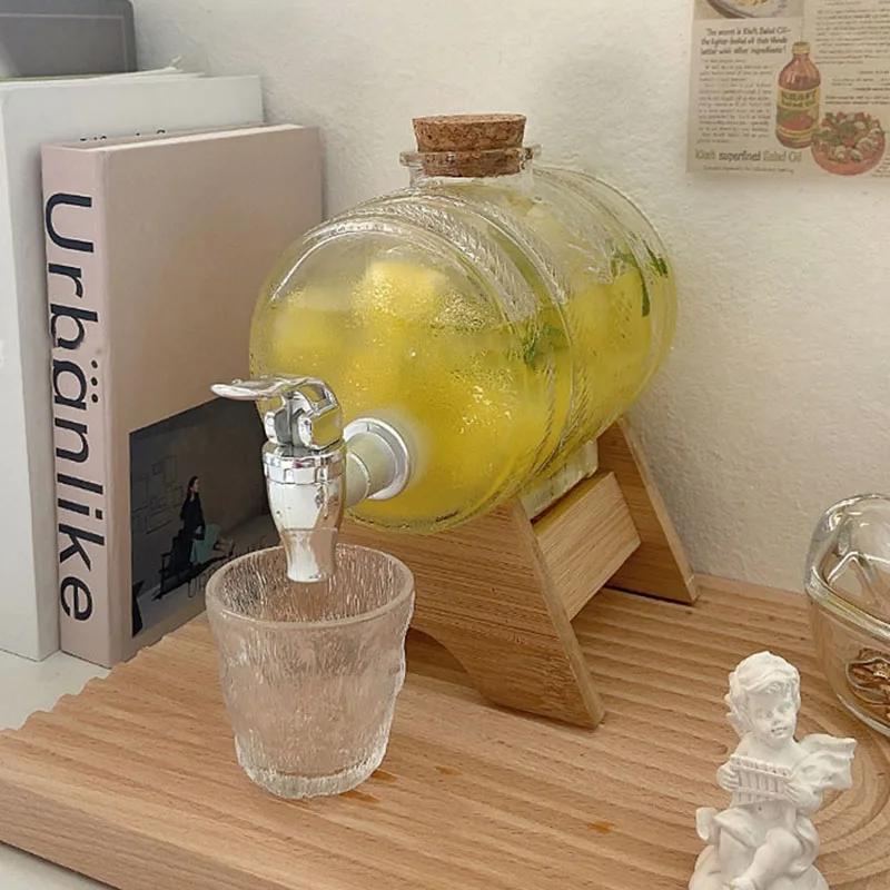 CuteLife Transparent Glass Water Bottle 1000ml Dispenser Tea Milk Lemonade Jug Kitchen Juice Drinkware Drinking Bottle With Tap
CuteLife Transparent Glass Water Bottle 1000ml Dispenser Tea Milk Lemonade Jug Kitchen Juice Drinkware Drinking Bottle With Tap