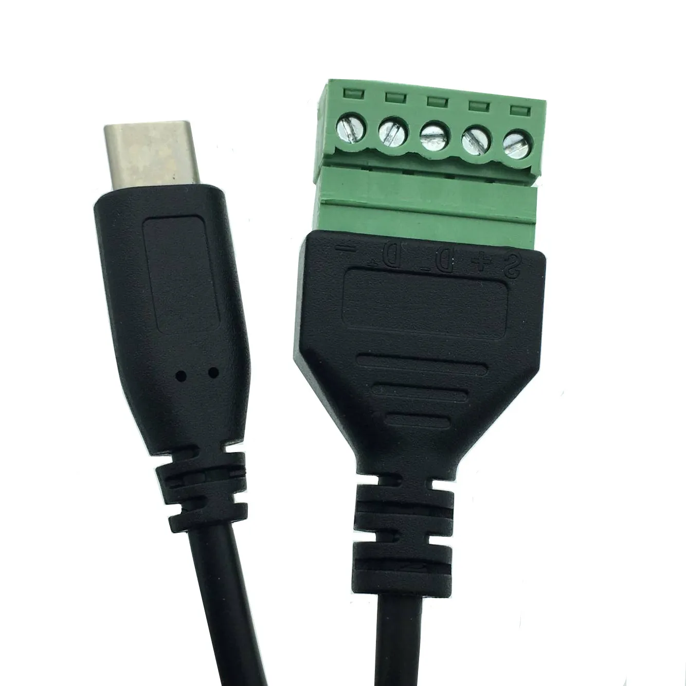 USB-коннектор Без припоя USB2.0 версия USB3.1 type-c Зеленый терминал без пайки