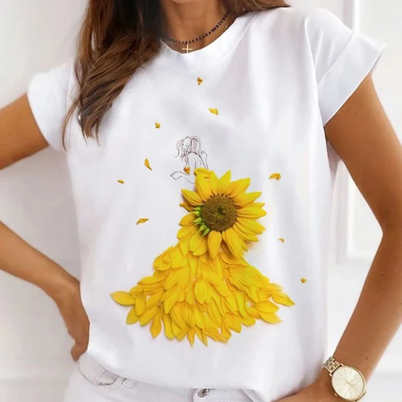 Summer Short Sleeve Women T-shirt 3D Oil Painting Floral Rose T Shirt Ladies Harajuku Casual Tshirts 90S Girls Tops Tee
Summer Short Sleeve Women T-shirt 3D Oil Painting Floral Rose T Shirt Ladies Harajuku Casual Tshirts 90S Girls Tops Tee