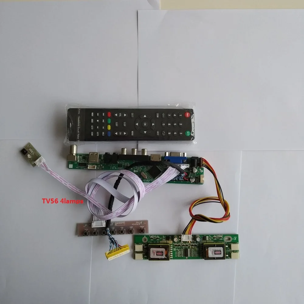 

for M220EW01 V1 4 lamps 1680X1050 22" Controller Board VGA AV Resolution TV Digital Signal 30pin HDMI-compatible LCD VGA kit
