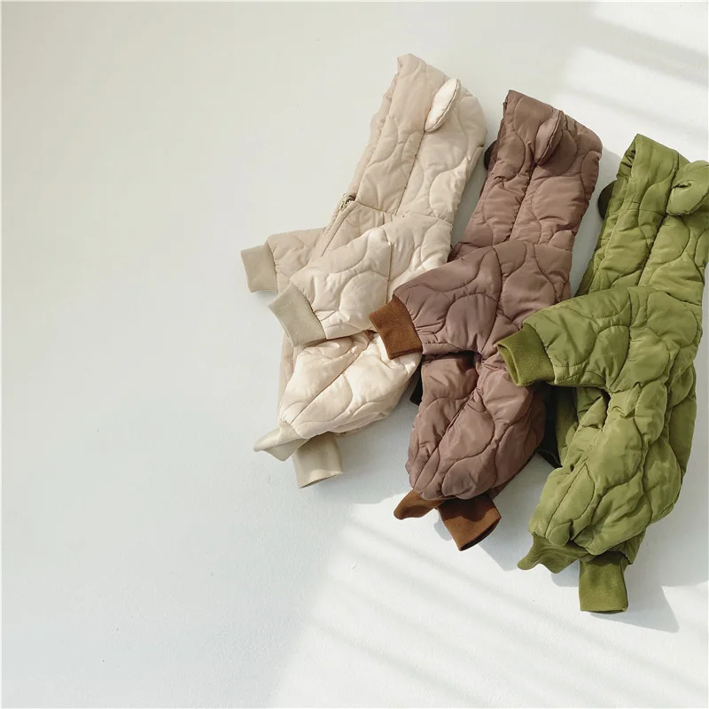 Однотонные зимние комбинезоны для младенцев 2021 модные корейские клетчатые комбинезоны плотная теплая одежда с капюшоном для малышей цельн...
Однотонные зимние комбинезоны для младенцев 2021 модные корейские клетчатые комбинезоны плотная теплая одежда с капюшоном для малышей цельн...