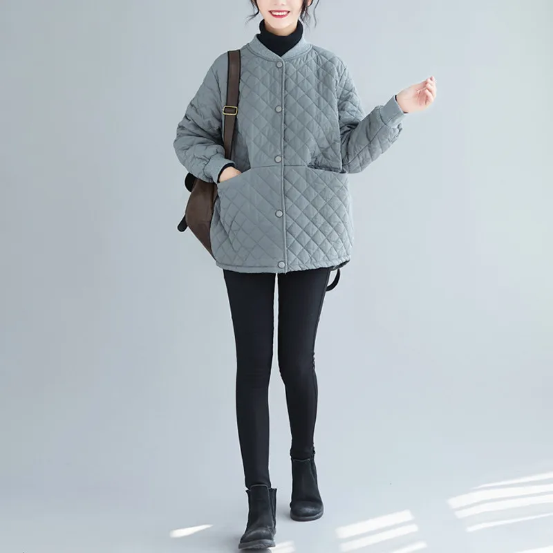 Short Design Garment Coats 2021 New Cotton Padded Overcoat Women Thickened Baseball Collar Jackets Female Autumn Winter Tops New
Short Design Garment Coats 2021 New Cotton Padded Overcoat Women Thickened Baseball Collar Jackets Female Autumn Winter Tops New