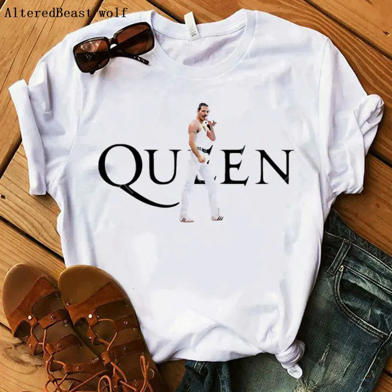 Freddie Mercury t shirt hip hop letter print women streetwear Queen tshirt clothes female harajuku shirt clothes tops
Freddie Mercury t shirt hip hop letter print women streetwear Queen tshirt clothes female harajuku shirt clothes tops