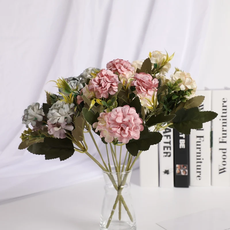 1 pieces 5 forks 9 small hydrangeas Artificial bouquets Wedding decoration Home decor Interior beautification Pretty Decorations
1 pieces 5 forks 9 small hydrangeas Artificial bouquets Wedding decoration Home decor Interior beautification Pretty Decorations