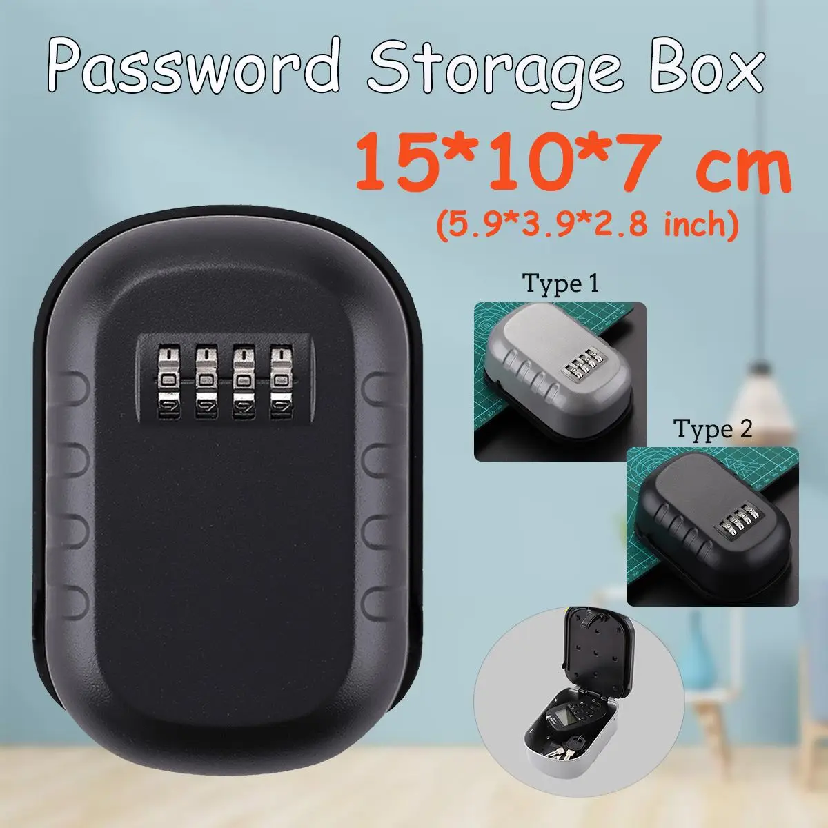 HOT Key Safe Box Weatherproof 4 Digit Combination Key Storage Lock Box Indoor Outdoor Password Lock Hidden Keys Storage Box
HOT Key Safe Box Weatherproof 4 Digit Combination Key Storage Lock Box Indoor Outdoor Password Lock Hidden Keys Storage Box