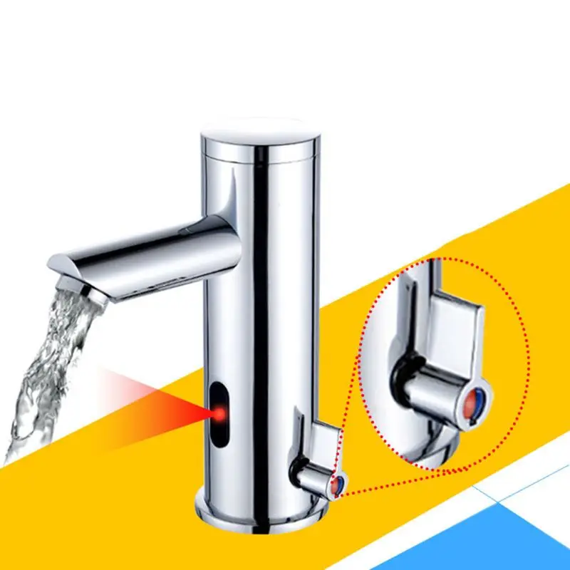 Infrared Automatic Induction Faucet Hot Cold Water Mixer Bathroom Sink Water Tap
Infrared Automatic Induction Faucet Hot Cold Water Mixer Bathroom Sink Water Tap