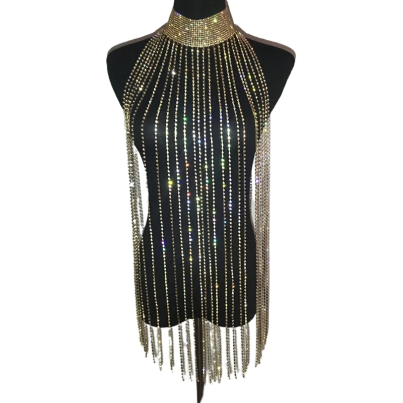 X3UE Europe American Style Sexy Crystal Rhinestones Body Jewelry Women's Fashion Bikini Chains Underwear Bra for Summer Beach 
X3UE Europe American Style Sexy Crystal Rhinestones Body Jewelry Women's Fashion Bikini Chains Underwear Bra for Summer Beach