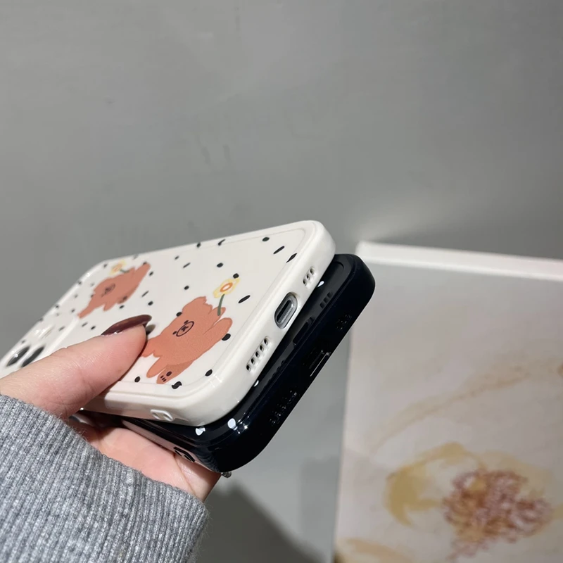 For iPhone 11 12 Pro Mini Case New Luxury Bear Cute Full Protection Soft Cover For iPhone X XR 11 XS Max 7 8 6 6s SE Phone Case
For iPhone 11 12 Pro Mini Case New Luxury Bear Cute Full Protection Soft Cover For iPhone X XR 11 XS Max 7 8 6 6s SE Phone Case