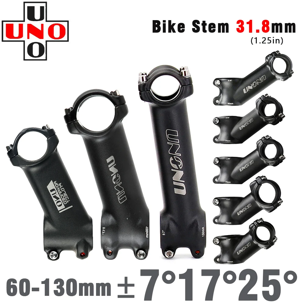 UNO Matte Black Ultralight Bike Stem 7 17 25 Degree MTB Road Bicycle Stem 31.8mm 60 to130mm Mountain Bicycle Power Parts
UNO Matte Black Ultralight Bike Stem 7 17 25 Degree MTB Road Bicycle Stem 31.8mm 60 to130mm Mountain Bicycle Power Parts