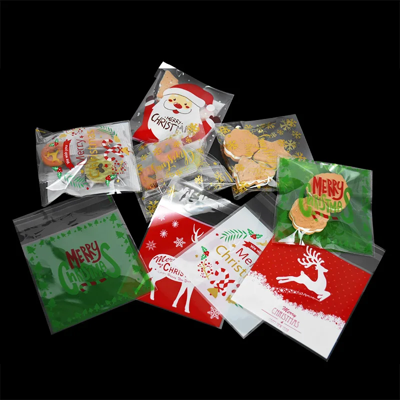 100PCS Merry Christmas Candy Cookie Plastic Bags Snowman Snowflake Santa Candy Bags Navidad Natal Noel New Year Gift Packaging
100PCS Merry Christmas Candy Cookie Plastic Bags Snowman Snowflake Santa Candy Bags Navidad Natal Noel New Year Gift Packaging