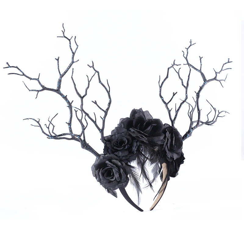 Vintage Women Christmas Fairy Tale Flower Feathers Headband Retro Tree Branch Deer Ears AntlersHair HandCrown Festival Party P
Vintage Women Christmas Fairy Tale Flower Feathers Headband Retro Tree Branch Deer Ears AntlersHair HandCrown Festival Party P