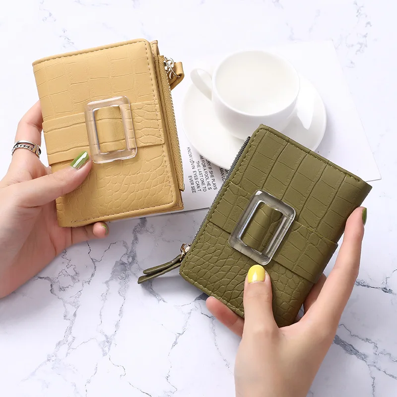 Women's Short Wallet 2021 New Korean Version of The Trend of Pure Color Simple Folding Wallet Multi-card Zipper Coin Purse
Women's Short Wallet 2021 New Korean Version of The Trend of Pure Color Simple Folding Wallet Multi-card Zipper Coin Purse