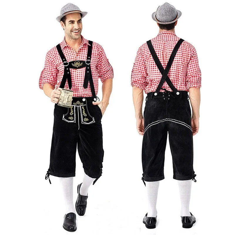 45 мужской костюм Одежда для взрослых на Октоберфест немецкие баварские шорты