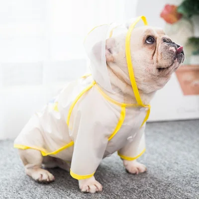 Dog Raincoat Summer Waterproof Transparent Raincoat Pet Jacket Hooded Windproof Design Bulldog Pet Puppy Raincoat Thin Section
Dog Raincoat Summer Waterproof Transparent Raincoat Pet Jacket Hooded Windproof Design Bulldog Pet Puppy Raincoat Thin Section