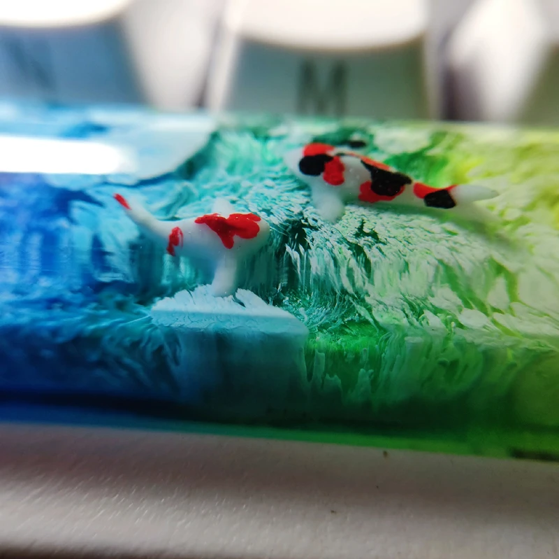 For Cherry Mx Switch Mechanical Gaming Keyboard Keycaps Replace Hand Made Keycaps Scenery Koi Backspace Resin Keycaps
For Cherry Mx Switch Mechanical Gaming Keyboard Keycaps Replace Hand Made Keycaps Scenery Koi Backspace Resin Keycaps