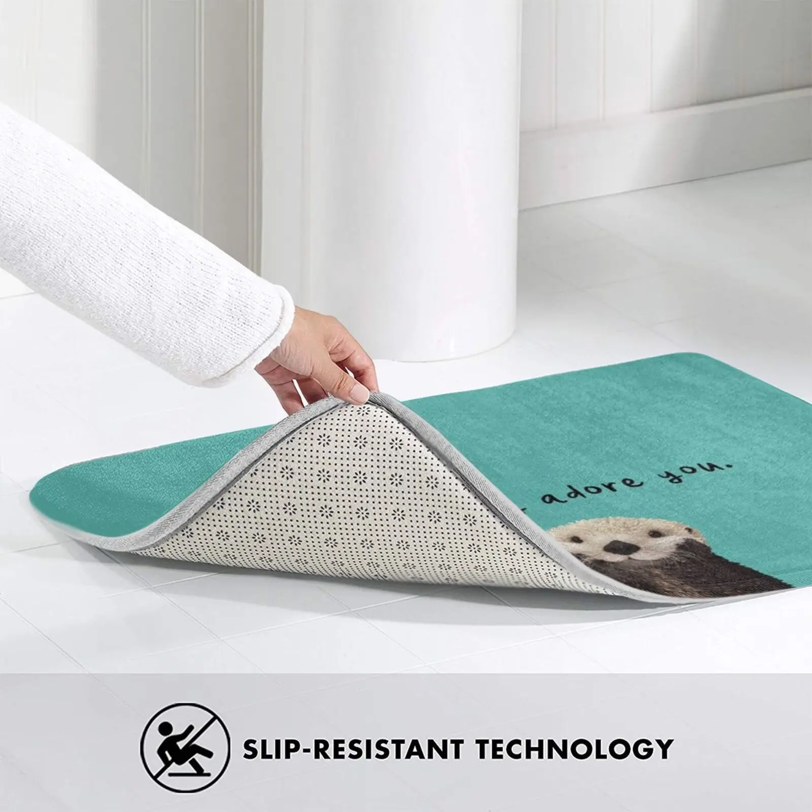 I Otterly Adore You : Cute Otter Love , Teal Background Carpet Mat Rug Cushion Soft Non - Slip Otter Sea Otter Cute Animals
I Otterly Adore You : Cute Otter Love , Teal Background Carpet Mat Rug Cushion Soft Non - Slip Otter Sea Otter Cute Animals