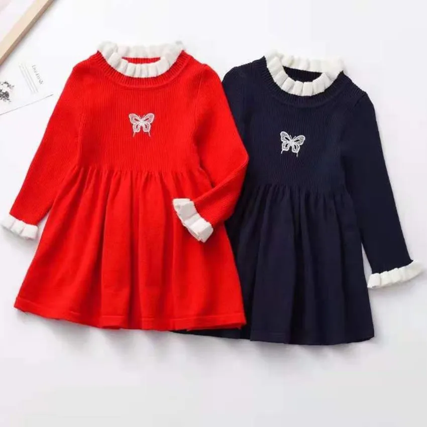 Baby Dresses For Girls Autumn Winter Long Sleeved Knit princess dress Lotus Leaf Collar Doll Dress Girls Baby C
Baby Dresses For Girls Autumn Winter Long Sleeved Knit princess dress Lotus Leaf Collar Doll Dress Girls Baby C