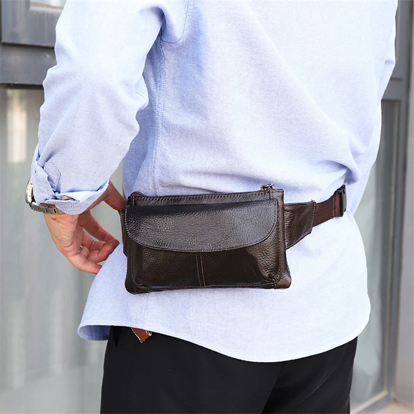 Genuine Leather Waist Packs Men Waist Bags Thin soft cow leather waist bag men travel phone chest bag vintage small Male Simple
Genuine Leather Waist Packs Men Waist Bags Thin soft cow leather waist bag men travel phone chest bag vintage small Male Simple