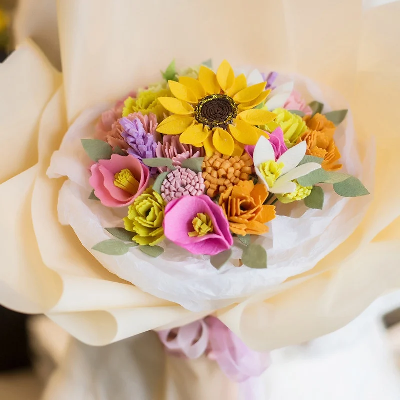 New Artificiales Non-Woven Holding Flowers Diy Handmade Flower Bouquet Crafts Kits For Gift Wedding Decoration Mariage Flores
New Artificiales Non-Woven Holding Flowers Diy Handmade Flower Bouquet Crafts Kits For Gift Wedding Decoration Mariage Flores