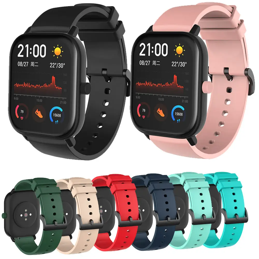 Bracelet WatchStrap For Huami Amazfit GTS / GTS 2 2e/ GTR 42mm Silicone Smart 20MM Watchband For Amazfit BIP / lite / BIP U Band
Bracelet WatchStrap For Huami Amazfit GTS / GTS 2 2e/ GTR 42mm Silicone Smart 20MM Watchband For Amazfit BIP / lite / BIP U Band