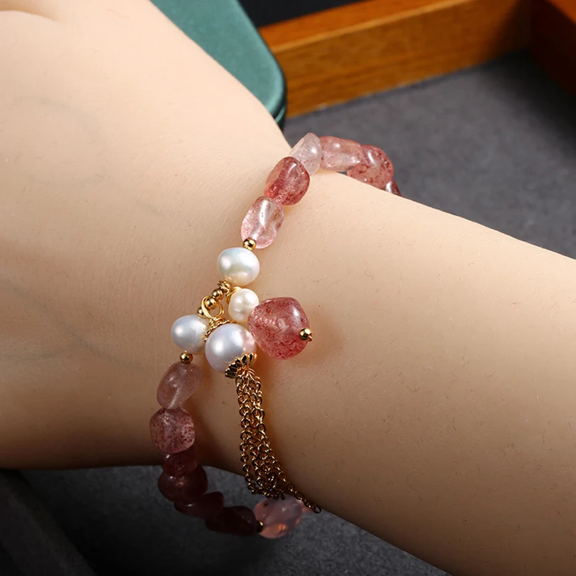 Strawberry Crystal Women Bracelets On Hand Chain Bangles Jewelry Aesthetic Fashion Female Popular Now New 2021 Vintage Classic
Strawberry Crystal Women Bracelets On Hand Chain Bangles Jewelry Aesthetic Fashion Female Popular Now New 2021 Vintage Classic