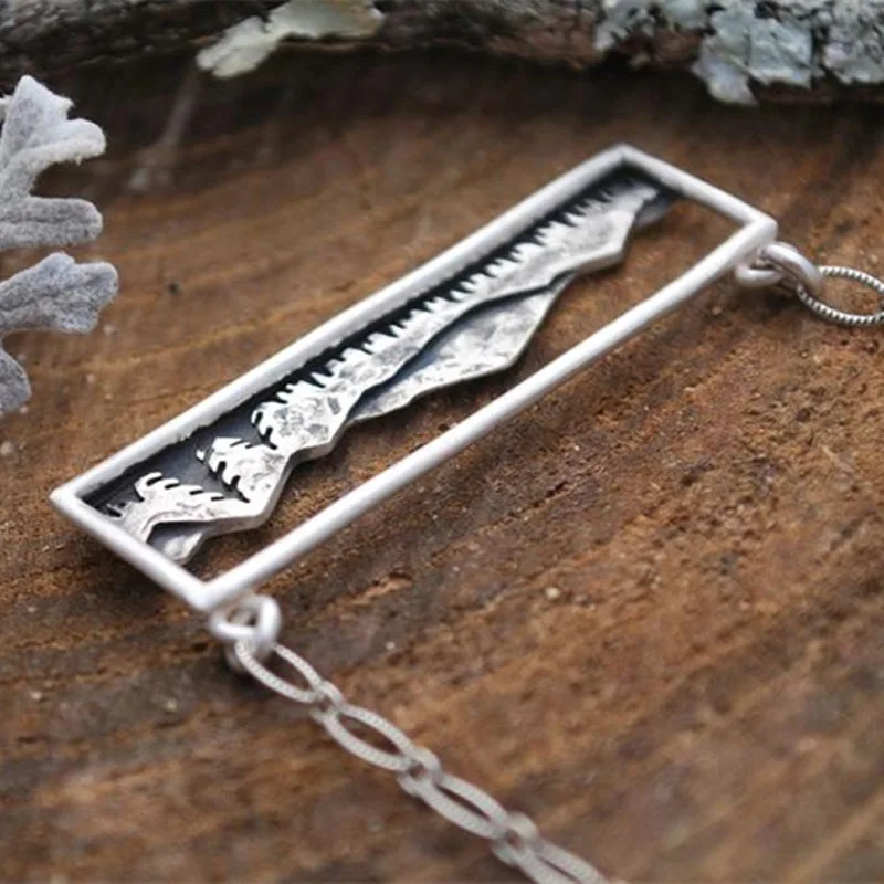 Moonstone Mountain Range Bar Necklace Landscape Nature Inspired Jewelry Wilderness Gift Home in the Valley Necklace for Women JK
Moonstone Mountain Range Bar Necklace Landscape Nature Inspired Jewelry Wilderness Gift Home in the Valley Necklace for Women JK