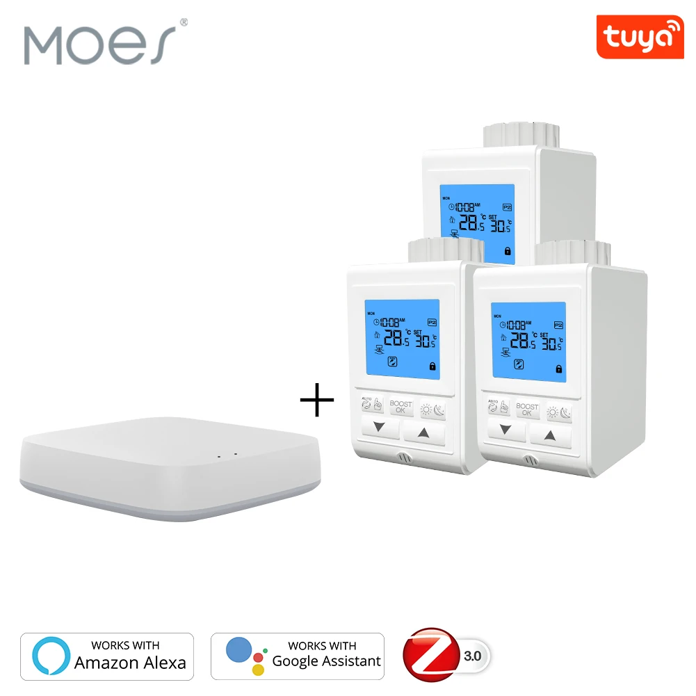 Smart TRV Thermostatic Radiator Valve Controller Zigbee Thermostat Heater Temperature Voice Control Works with Alexa Google Home
Smart TRV Thermostatic Radiator Valve Controller Zigbee Thermostat Heater Temperature Voice Control Works with Alexa Google Home