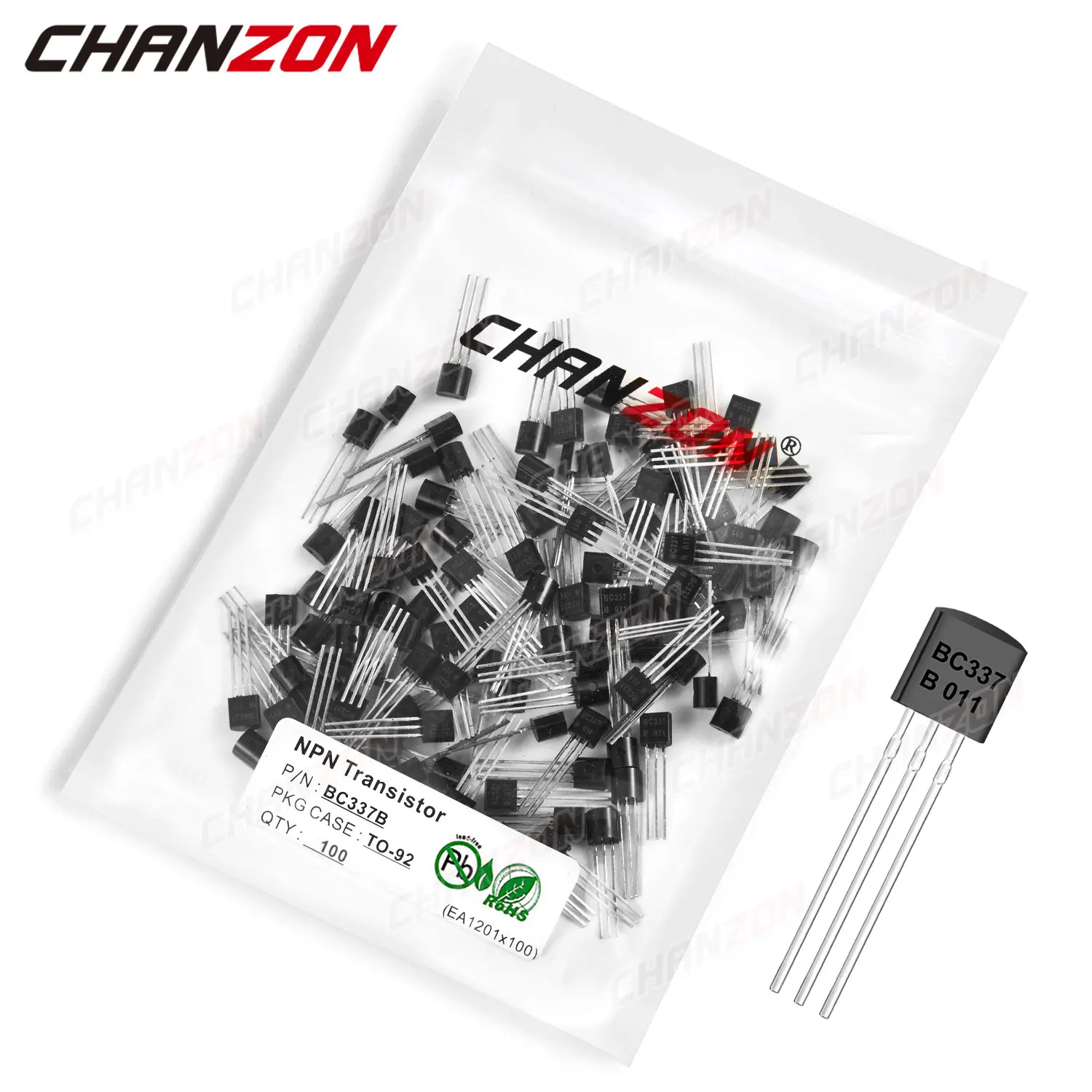 100Pcs BC337B TO-92 NPN Transistor Bipolar Junction BJT Triode Tube Fets BC337 0.8A 50V BC 337B Integrated Circuits
100Pcs BC337B TO-92 NPN Transistor Bipolar Junction BJT Triode Tube Fets BC337 0.8A 50V BC 337B Integrated Circuits