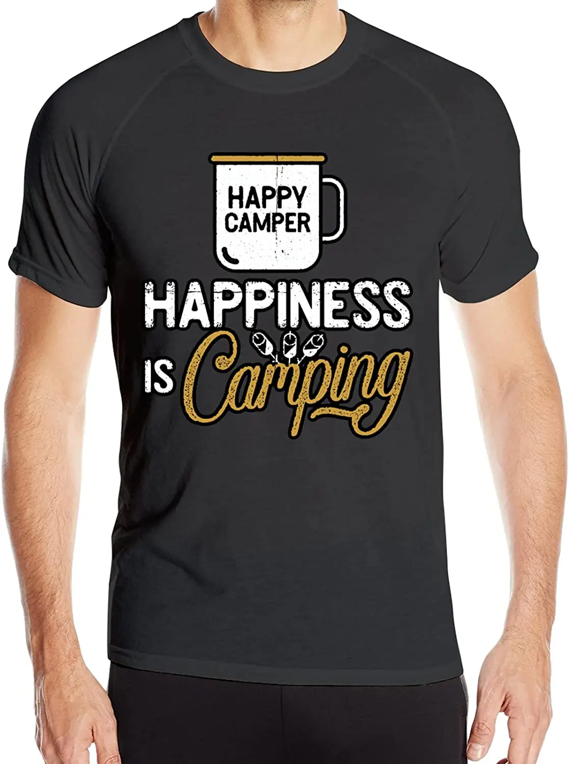 3D Printing Happiness Is Camping Men's Short Sleeve T-Shirt Comfortable Breathable Round Neck Leisure Fashion T-Shirt Tops Black
3D Printing Happiness Is Camping Men's Short Sleeve T-Shirt Comfortable Breathable Round Neck Leisure Fashion T-Shirt Tops Black