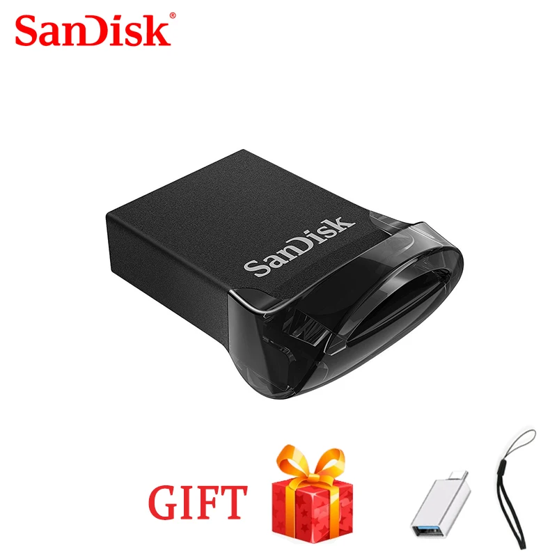 

USB Flash Drive 100% SanDisk CZ430 mini pendrive USB 3.1 flash drives 64gb 16GB Up to 130MB/S 512GB 32gb 128GB 256G tablet