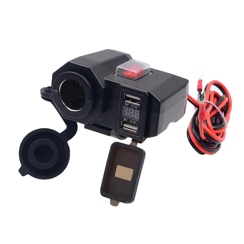 DC12V 4.2A Motorcycle Charger Fourth Generation Dual USB Lighter Phone Charger Adapter Fast Charging For Phone
DC12V 4.2A Motorcycle Charger Fourth Generation Dual USB Lighter Phone Charger Adapter Fast Charging For Phone
