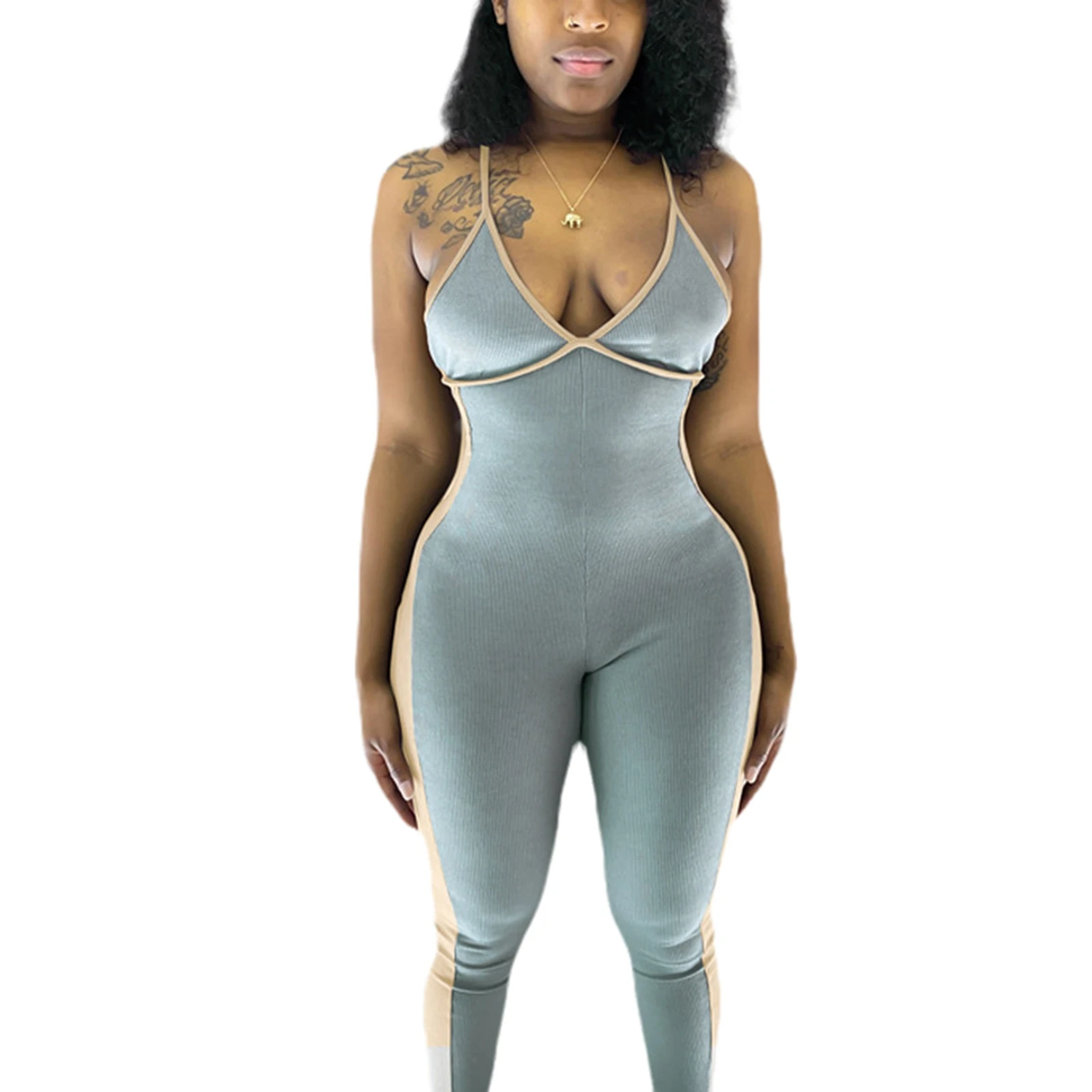 Basic sleeveless playsuits womens summer fashion Elastic Soft casual wear playsuits Jogging Sportswear mujer
Basic sleeveless playsuits womens summer fashion Elastic Soft casual wear playsuits Jogging Sportswear mujer