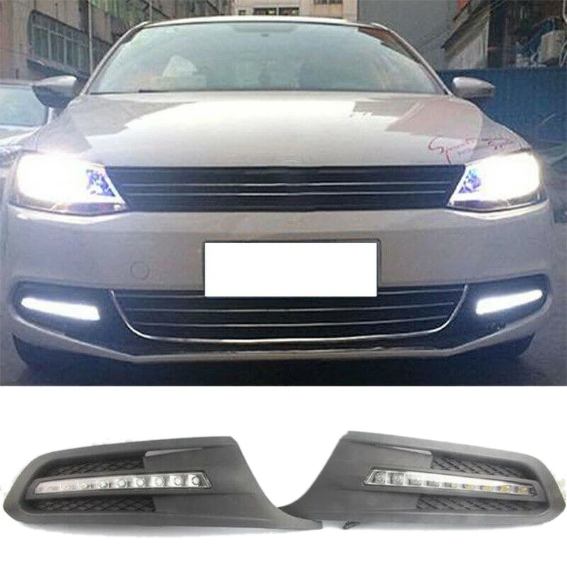 Автомобильный светодиодный дневной светильник DRL Противотуманные фары для VW JETTA SAGITAR MK6 2010 2011 2012
Автомобильный светодиодный дневной светильник DRL Противотуманные фары для VW JETTA SAGITAR MK6 2010 2011 2012