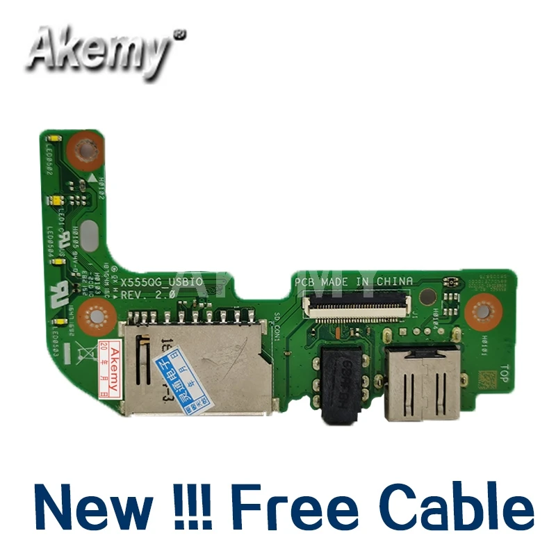 Новая Оригинальная USB плата для ASUS X555QG X555BP X555BA X555YA X555YI USB аудио кард-ридер плата W/кабель X555QG REV: 2,0
Новая Оригинальная USB плата для ASUS X555QG X555BP X555BA X555YA X555YI USB аудио кард-ридер плата W/кабель X555QG REV: 2,0