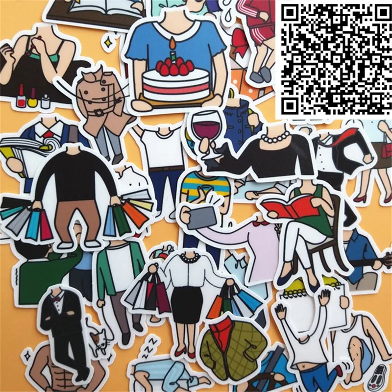 40 pcs fashionable costume cartoon Stickers for phone Decorative waterproof sticker Scrapbooking For Laptop Children
40 pcs fashionable costume cartoon Stickers for phone Decorative waterproof sticker Scrapbooking For Laptop Children