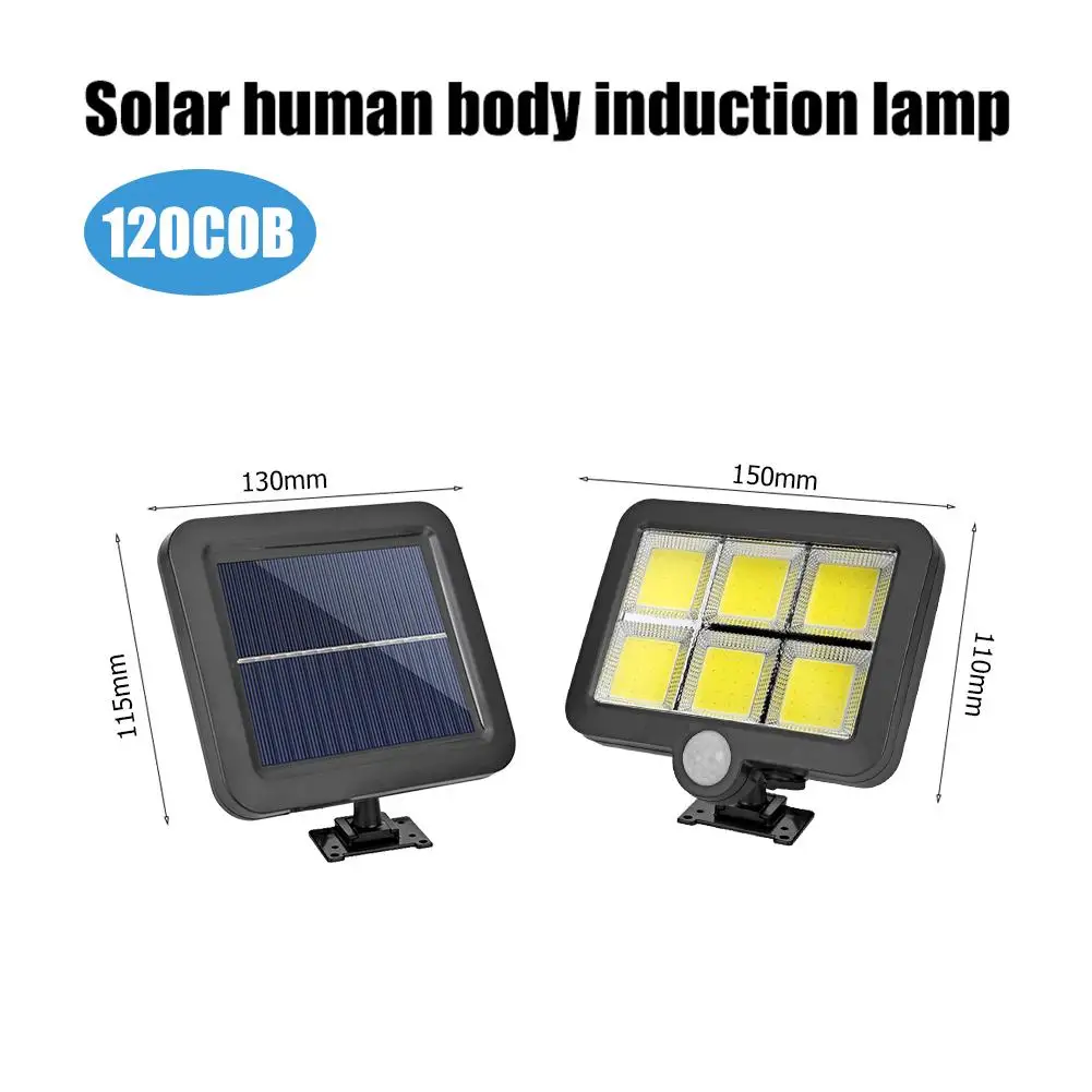 COB 120 LED Solar Motion Sensor Wall Light Outdoor Waterproof Garden Lamp Infrared Sensor Waterproof Garden Light Lamp
COB 120 LED Solar Motion Sensor Wall Light Outdoor Waterproof Garden Lamp Infrared Sensor Waterproof Garden Light Lamp