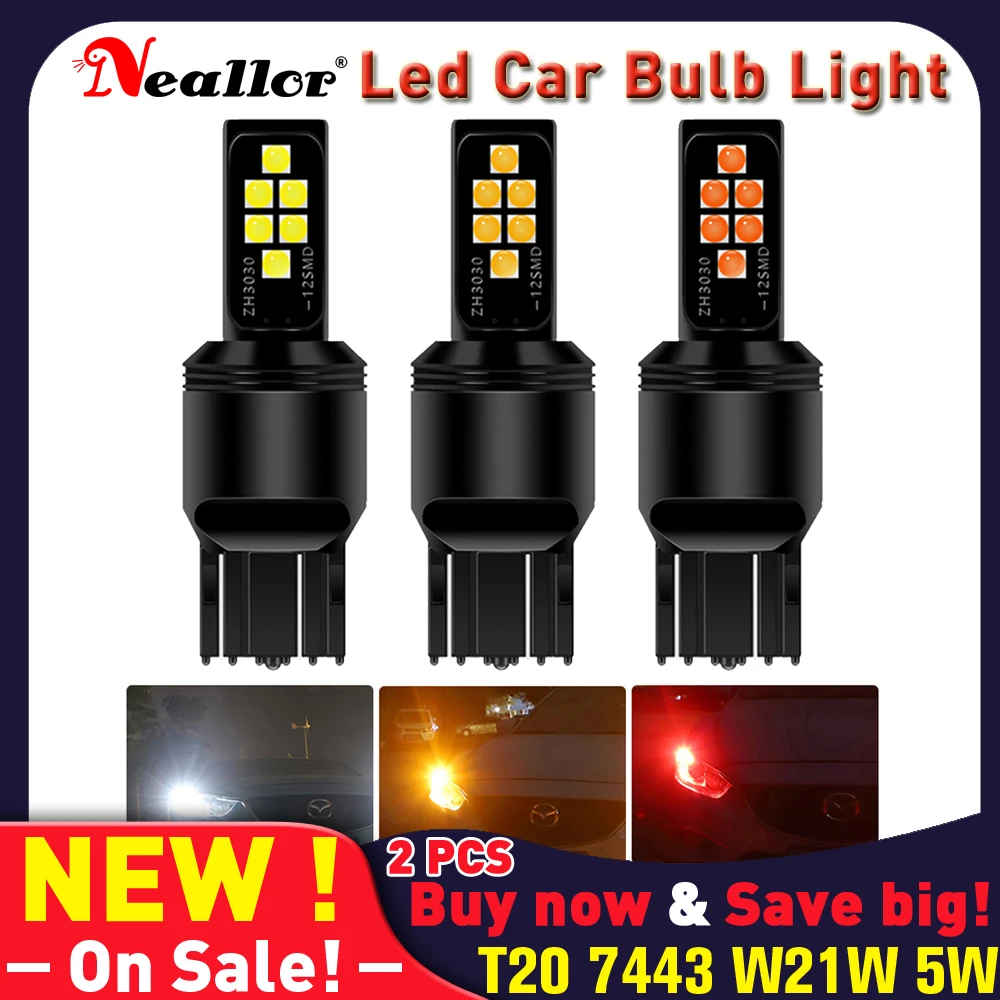T20 7443 W21W 5W 7440A Led Canbus Drl Turn Signal Side Lights Bulbs On Car 1156 P21w Ba15s 1157 Ba15D Brake Diode Lamps For Auto
T20 7443 W21W 5W 7440A Led Canbus Drl Turn Signal Side Lights Bulbs On Car 1156 P21w Ba15s 1157 Ba15D Brake Diode Lamps For Auto