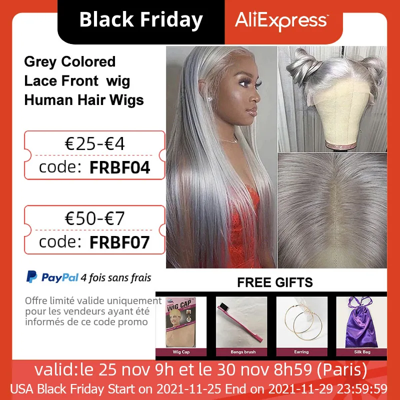 Silver Gray Lace Front Human Hair Wigs Brazilian Straight Pre Plucked T Part Wig Transparent Lace Grey Long Inch Remy Hair Wigs
Silver Gray Lace Front Human Hair Wigs Brazilian Straight Pre Plucked T Part Wig Transparent Lace Grey Long Inch Remy Hair Wigs