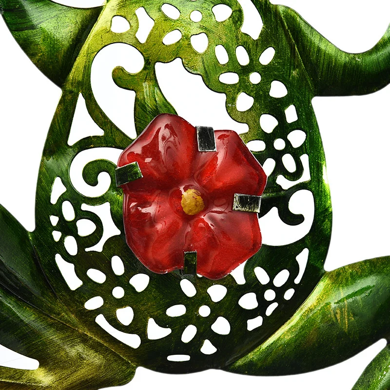 Горячий металл Кованое железо лягушка животное кулон полые резные росписи