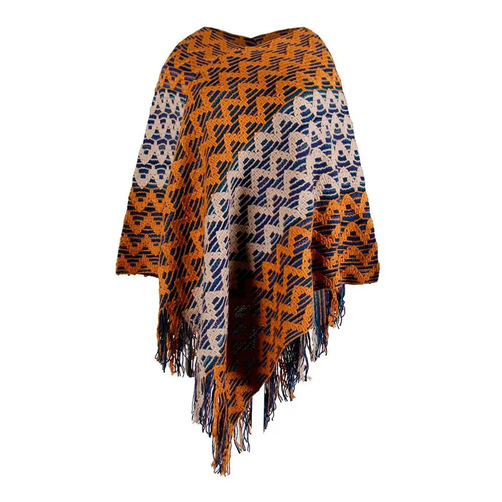 Winter Cloak Women Knitted Patchwork Capes Shawl Cashmere Tassel Coat Ponchos Mujer Invierno Elegantes Cape Poncho Women
Winter Cloak Women Knitted Patchwork Capes Shawl Cashmere Tassel Coat Ponchos Mujer Invierno Elegantes Cape Poncho Women